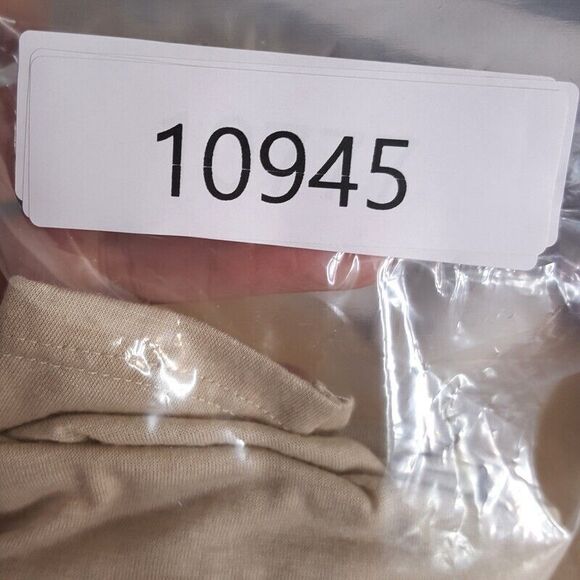 ROBBI & NIKKI Womens Top Medium Tan Pullover Tank Layered Faux Wrap Lace VNeck - Picture 8 of 8